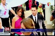 Lionel Messi se casa hoy con Antonella Roccuzzo en Rosario