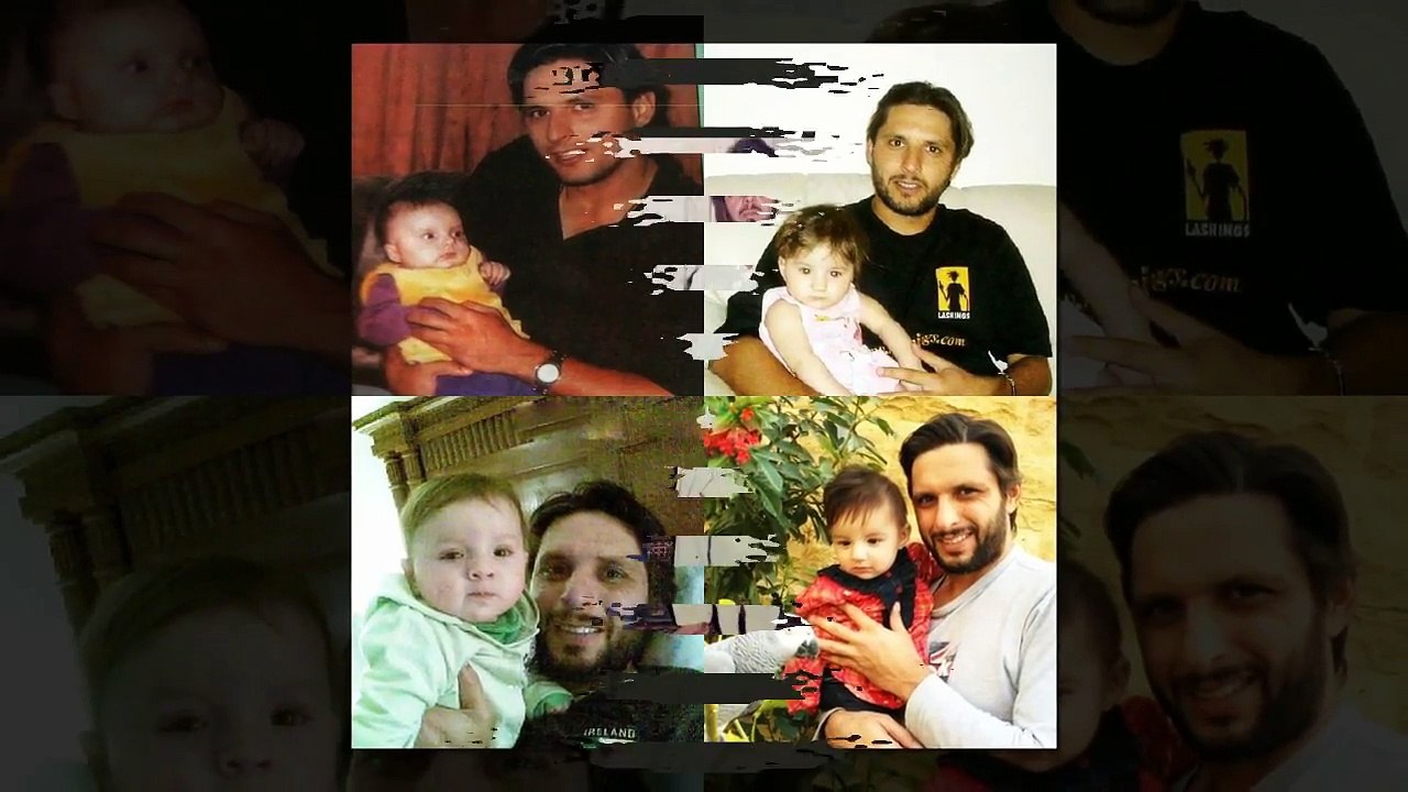 Shahid Afridi Family With Parents, Wife, Daughters and Brothers Photos