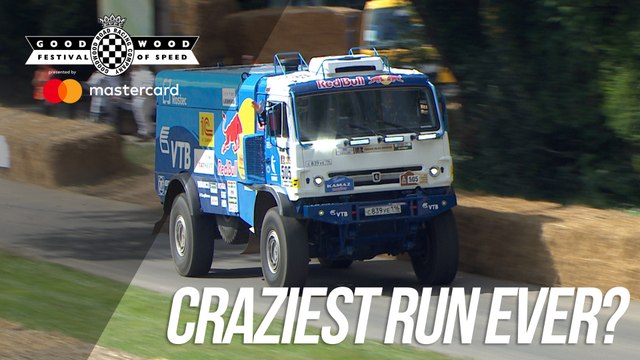 KAMAZ Dakar truck's insane FOS run