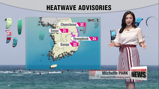 Inland areas experiencing hot and humid weather