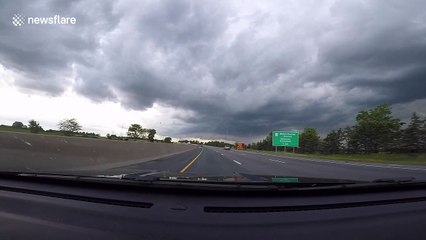 Intense hail storm in Ontario, Canada