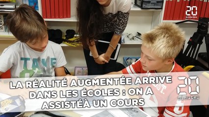 La réalité augmentée  arrive dans les écoles :  On a assisté à un cours