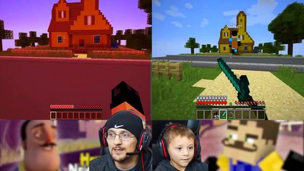MINECRAFT HELLO NEIGHBOR & HIS BROTHER FIGHT 4 Basement Key _FGTEE