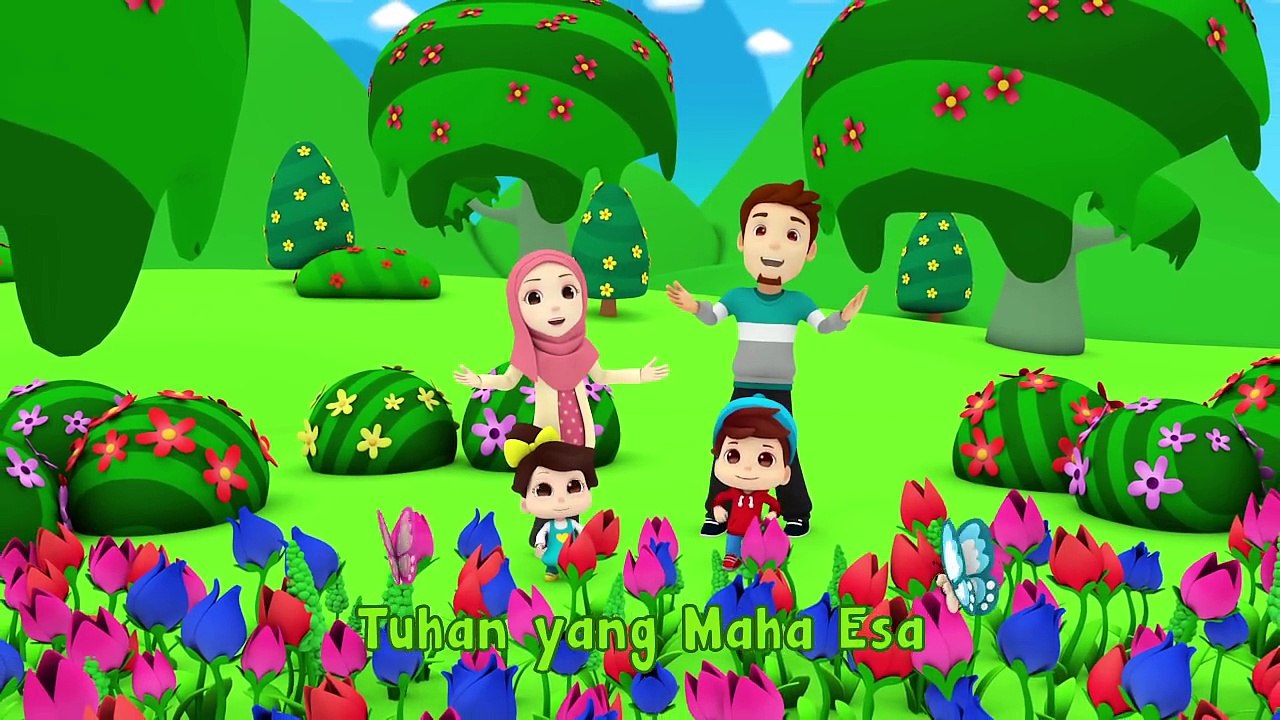 Lagu Kanak Kanak Islam | Sayang Allah dan Nabi | Omar & Hana | Diceriakan Oleh Wildan