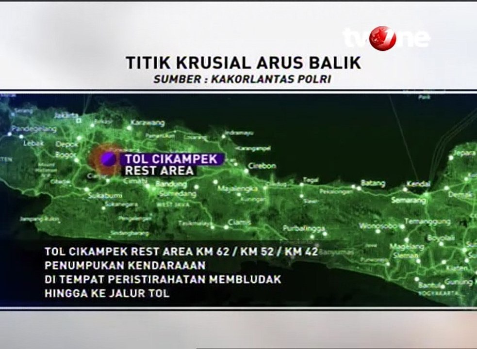 Titik-titik Krusial Arus Balik Lebaran 2017 di Jawa