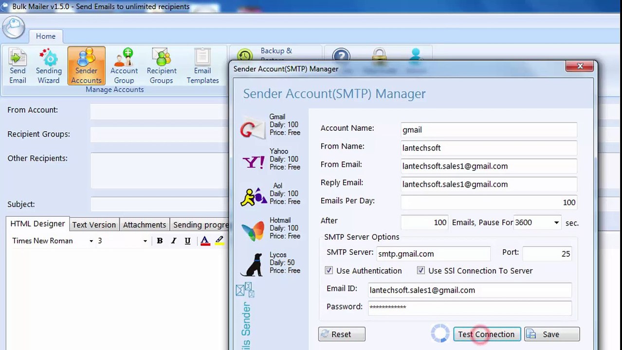 Bulk mailer(lantech)