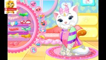 Niños para bañar a los gatos de dibujos animados de los niños lindos de los gatos dibujos animados de Interés