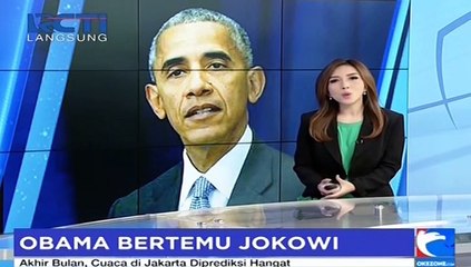 Obama dan Jokowi Akan Bersantai Sore di Istana Bogor