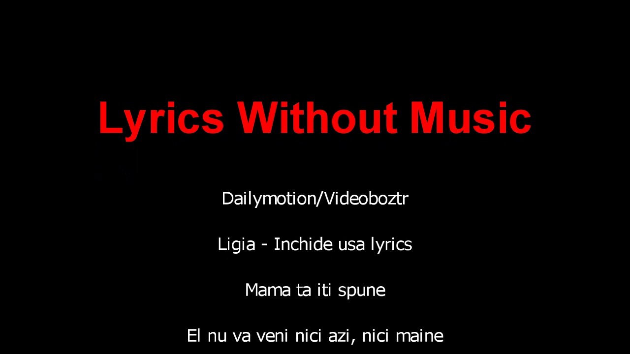 Ligia - Inchide usa Lyrics