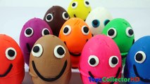 Play Doh Surprise Eggs Peppa Pig Masha and The Bear MLP Tsum Smiley Face Eggs Video For Ki