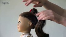 Americano por muñeca congelado chica inspirado Disney elsa hairstyle ~ cutegirlshairstyles