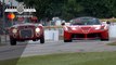 Ferrari LaFerrari Aperta and stunning 166 battle on track at #FOS