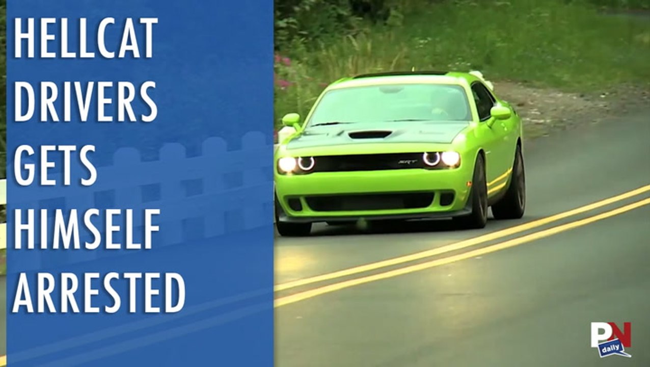 Hellcat Driver Gets Heavy On The Gas And Ends Up Arrested