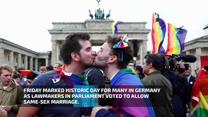 German lawmakers vote to legalize same-sex marriage