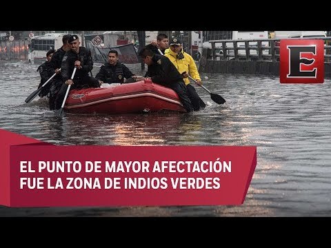Lluvias afectan otra vez vialidades de la Ciudad de México