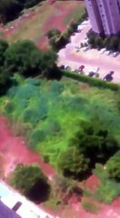 Man Parachutes Off Balcony of New Apartment