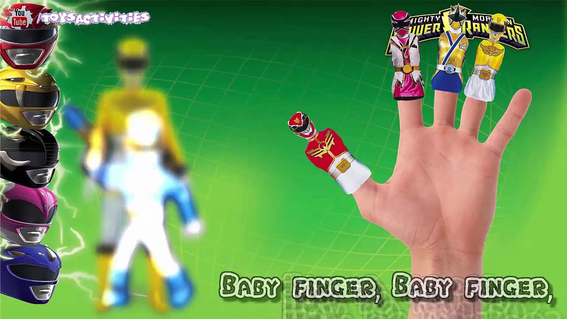 Power Rangers Finger Family Collection Power Rangers Finger Family Songs Power Rangers Rhymes,Animat