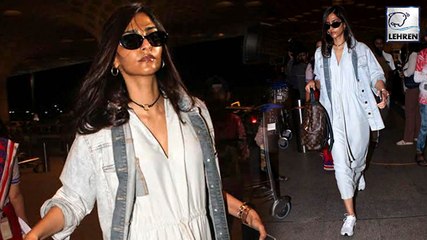 Sonam Kapoor's SCARY Tannned Airport Look