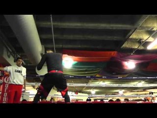 dinamita alvarez canelos brother working out EsNews Boxing