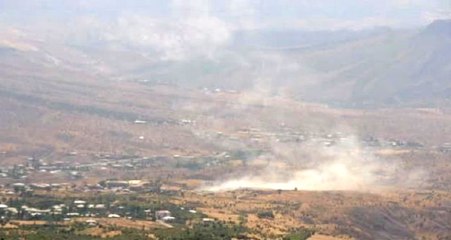 Kuzey Irak'taki Teröristler Bu Kez Toplarla Vuruldu