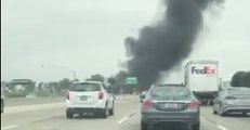 Small Plane Crashes On 405 Freeway Near John Wayne Airport