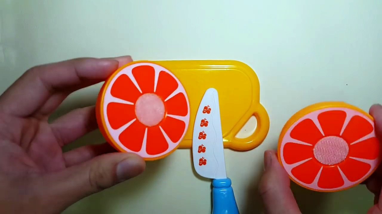 Learn names of fruits and vegetables with toy velcro cutting fruits and vegetables esl asm