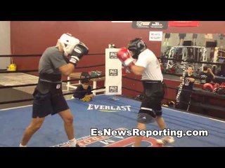 boxing star bkb champ Javier pelos garcia sparring jose luis castillo  EsNews Boxing