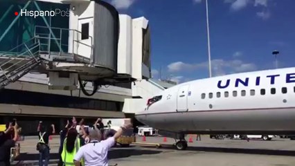 Así se despidió la aerolínea United Airlines de Venezuela