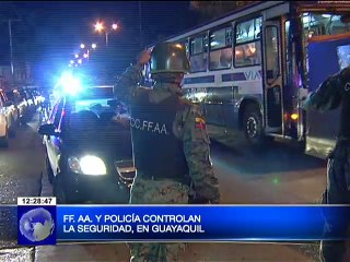 Militares refuerzan seguridad ciudadana en Guayaquil