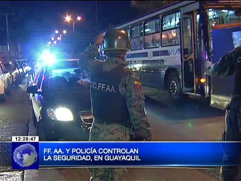 Militares refuerzan seguridad ciudadana en Guayaquil