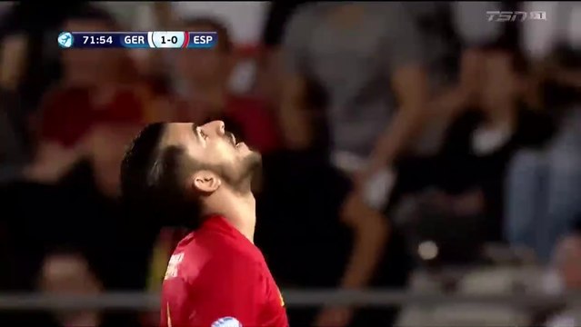 Dani Ceballos UNBELIEVABLE MISS - Germany U21 vs Spain U21 - Euro U21 - 30.06.2017 [HD]