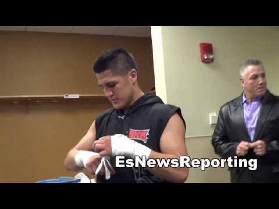 pelos garcia after his KO win EsNews Boxing