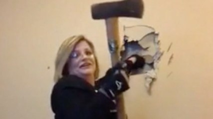 She's Had It With This Wall!