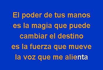 Intocable - El Poder De Tus Manos (Karaoke)