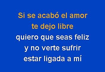 Intocable - Si se Acabo El Amor (Karaoke)