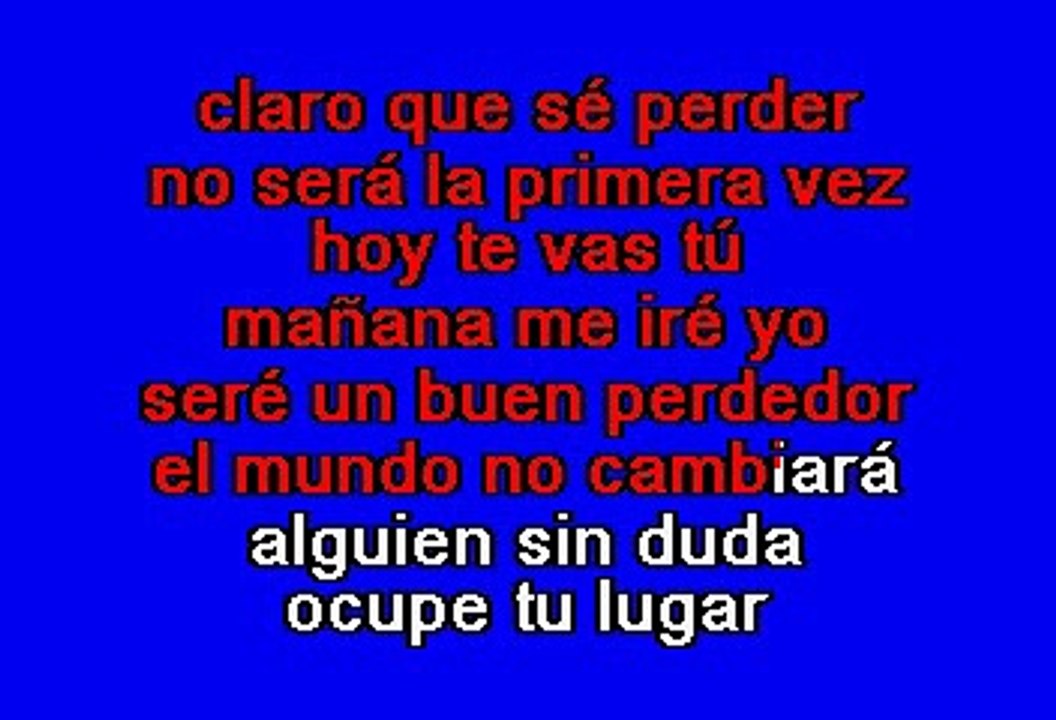 FRANCO DE VITA - UN BUEN PERDEDOR (KARAOKE)