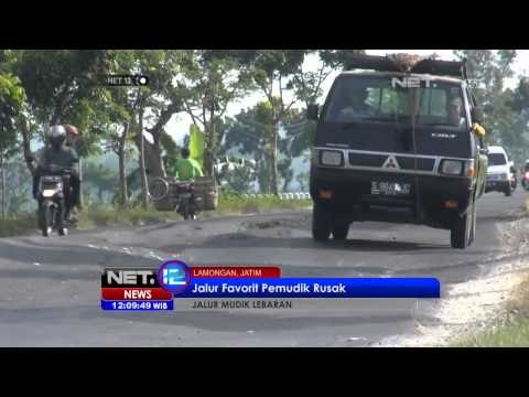 NET12 - Perbaikan Sejumlah Ruas Jalan di Jalur Pantura Terus Diperbaiki Jelang Mudik Lebaran