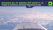 Buzzing By NATO F-16 tries to approach Russian defense minister plane over Baltic