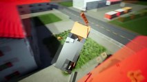 Building Cars Falls Crashes #35   Brick Rigs