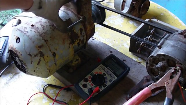 Alternator Demo, self energize, generator, arc welder