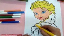 Artes para colorear colorante para congelado cómo Niños páginas princesa velocidad para color