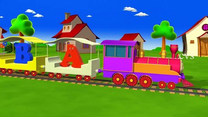 Learn Alphabet Train Song - 3D Animation Alphabet ABC Train song for children