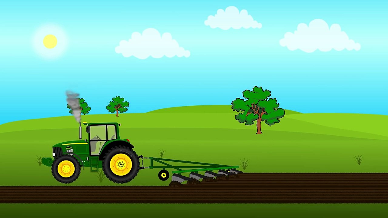Tracteur bleu