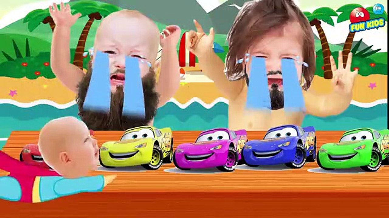 Bad Baby Crying with MCQUEEN full colors To Learn Colors Video for Children Kids Toddler Video