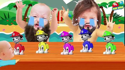 Bad Baby Crying with Paw Patrol To Learn Colors Video for Children Kids Toddler Video