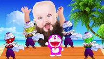 Bad Baby Crying Learn colors with Doraemon And Lollipop Piccolo Finger Family Nursery Rhymes