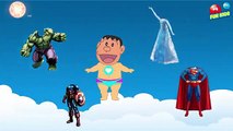 Wrong Dress Doraemon Nobita Captain America Hulk Troll Superman Elsa Finger Family Nursery Rhymes