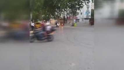 Hastane Önünde 'Drift' Yapan Trafik Magandası Kamerada