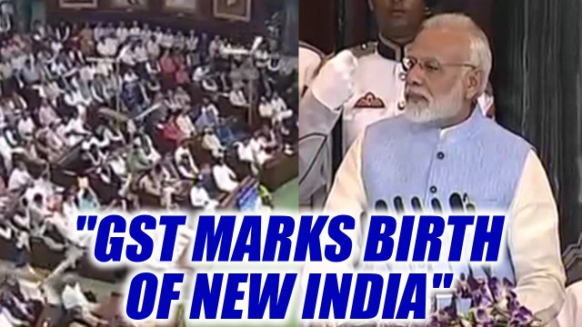 GST rollout: PM addresses Parliament, says country starts new journey | Oneindia News