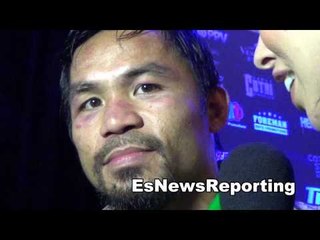 manny pacquiao to seckbach (in hebrew): peace you are welcome in the name of god EsNews Boxing